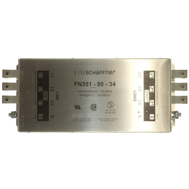 FN351-80-34 Schaffner EMC Inc.  Modules de filtrage de ligne électrique